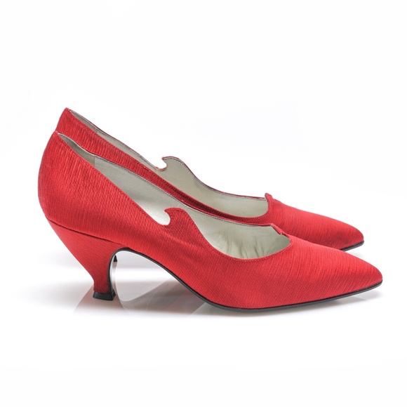 CASADEI Satin Twill Pumps Made in Italy US 6.5 - Picture 2 of 14